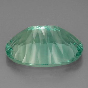 48,96 ctw natürlicher grüner Fluorit, Oval Schliff, VVS-VS