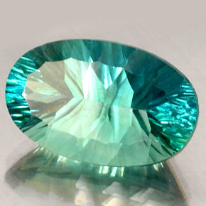 25,96 ctw natürlicher mehrfarbiger Fluorit, Oval Schliff, VVS-VS