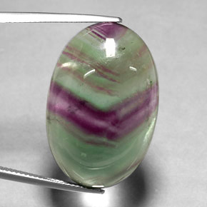 36,30 ctw natürlicher mehrfarbiger Fluorit, Transparent, Transparent / Lichtdurchlässig