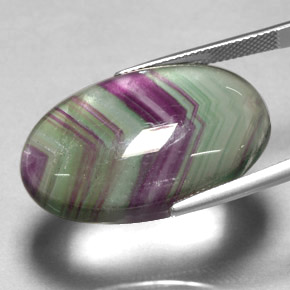36,30 ctw natürlicher mehrfarbiger Fluorit, Transparent, Transparent / Lichtdurchlässig