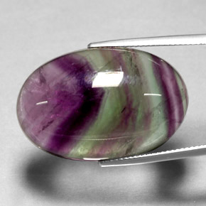35,81 ctw natürlicher mehrfarbiger Fluorit, Transparent, Transparent / Lichtdurchlässig