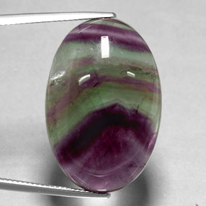 35,81 ctw natürlicher mehrfarbiger Fluorit, Transparent, Transparent / Lichtdurchlässig