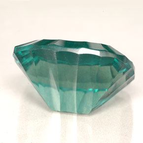 22,87 ctw natürlicher grüner Fluorit, Kissenschliff, VVS-VS