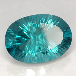 47,22 ctw natürlicher blauer Fluorit, Oval Schliff, VVS