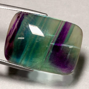 48,88 ctw natürlicher mehrfarbiger Fluorit, Transparent, Transparent / Lichtdurchlässig