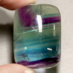 48,88 ctw natürlicher mehrfarbiger Fluorit, Transparent, Transparent / Lichtdurchlässig