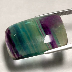 48,88 ctw natürlicher mehrfarbiger Fluorit, Transparent, Transparent / Lichtdurchlässig