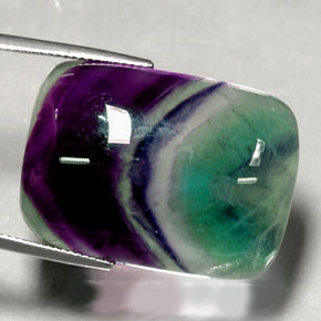 48,04 ctw natürlicher mehrfarbiger Fluorit, Transparent, Transparent / Lichtdurchlässig