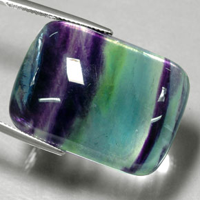 55,61 ctw natürlicher mehrfarbiger Fluorit, Transparent, Transparent / Lichtdurchlässig