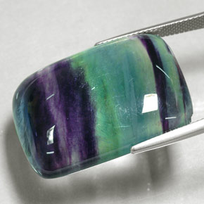 55,61 ctw natürlicher mehrfarbiger Fluorit, Transparent, Transparent / Lichtdurchlässig