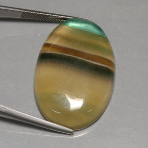 60,11 ctw natürlicher mehrfarbiger Fluorit, Transparent, Transparent / Lichtdurchlässig
