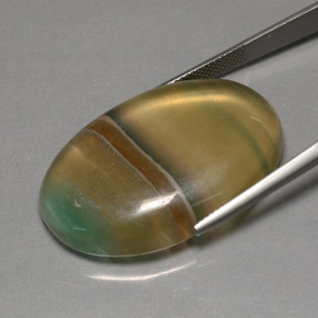 60,11 ctw natürlicher mehrfarbiger Fluorit, Transparent, Transparent / Lichtdurchlässig