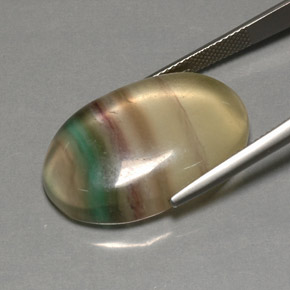 35,91 ctw natürlicher mehrfarbiger Fluorit, Transparent, Transparent / Lichtdurchlässig