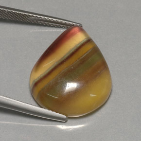 23,37 ctw natürlicher mehrfarbiger Fluorit, Transparent, Transparent / Lichtdurchlässig