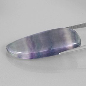 42,51 ctw natürlicher mehrfarbiger Fluorit, Fantasieschliff, Transparent