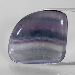 31,33 ctw natürlicher mehrfarbiger Fluorit, Fantasieschliff, Transparent