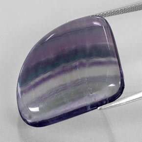 31,33 ctw natürlicher mehrfarbiger Fluorit, Fantasieschliff, Transparent