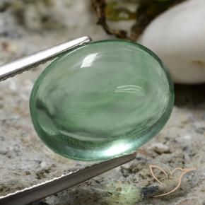 9,17 ctw natürlicher Helles kühles Grün Fluorit, Oval, Transparent