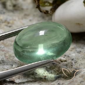 9,17 ctw natürlicher Helles kühles Grün Fluorit, Oval, Transparent