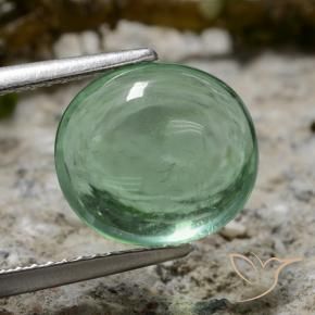 9,17 ctw natürlicher hellgrün Fluorit, Oval, Transparent