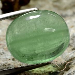 9,17 ctw natürlicher hellgrün Fluorit, Oval, Transparent
