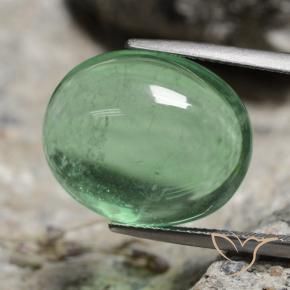9,17 ctw natürlicher Mittelgrün Fluorit, Oval, Transparent