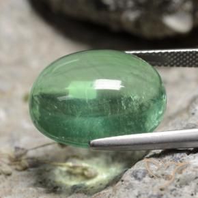 9,17 ctw natürlicher Mittelgrün Fluorit, Oval, Transparent