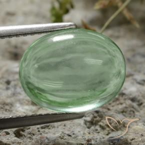 9,17 ctw natürlicher hellgrün Fluorit, Oval, Transparent