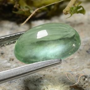 9,17 ctw natürlicher Mittelgrün Fluorit, Oval, Transparent