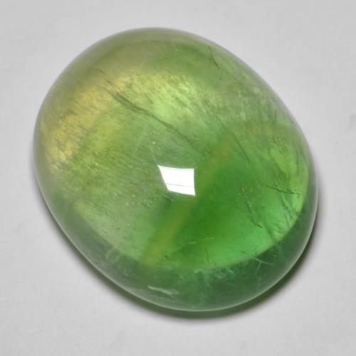 9,17 ctw natürlicher Waldgrün Fluorit, Oval Schliff, Transparent