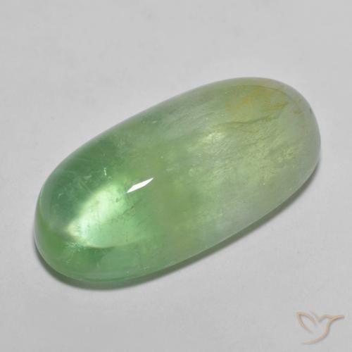 9,17 ctw natürlicher gelblich-grün Fluorit, Oval, Transparent