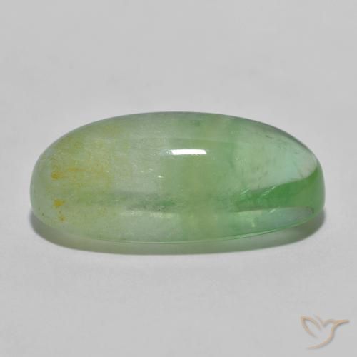 9,17 ctw natürlicher gelblich-grün Fluorit, Oval, Transparent