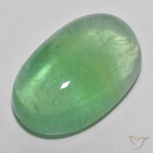 9,17 ctw natürlicher Warmes Grün Fluorit, Oval, Transparent