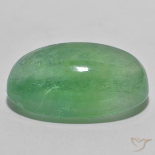9,17 ctw natürlicher Warmes Grün Fluorit, Oval, Transparent