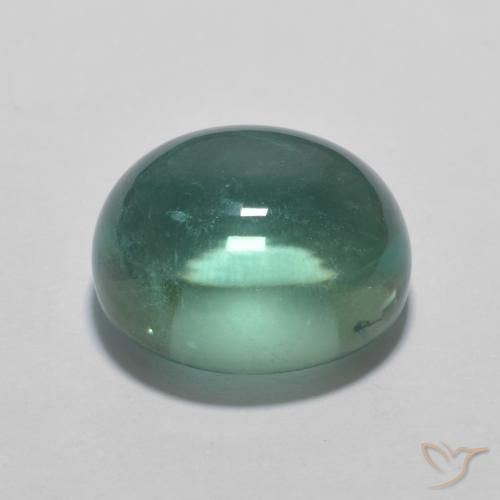 9,17 ctw natürlicher Sehr helles Blaugrün Fluorit, Oval, Transparent