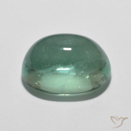 9,17 ctw natürlicher Sehr helles Blaugrün Fluorit, Oval, Transparent