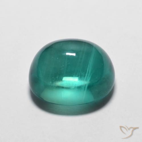 9,17 ctw natürlicher grünlich-blau Fluorit, Oval, Transparent