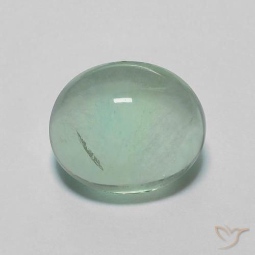 2.96ct Natürlicher Warmes Grün Fluorit, Oval, Transparent