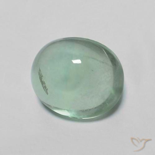 9,17 ctw natürlicher Warmes Grün Fluorit, Oval, Transparent