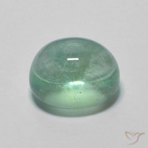 9,17 ctw natürlicher Warmes Grün Fluorit, Oval, Transparent
