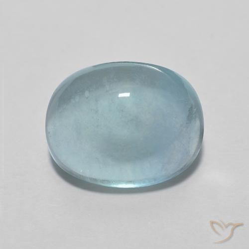 3.06ct Natürlicher Hellblau Fluorit, Oval, Transparent