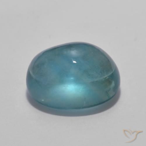 9,17 ctw natürlicher Blaugrün Fluorit, Oval, Transparent