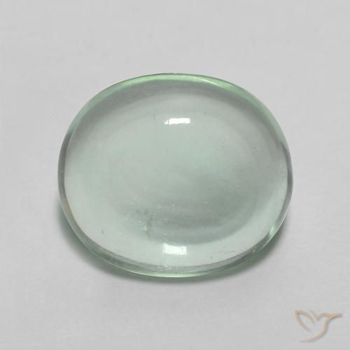 3.18ct Natürlicher mintgrün Fluorit, Oval, Transparent