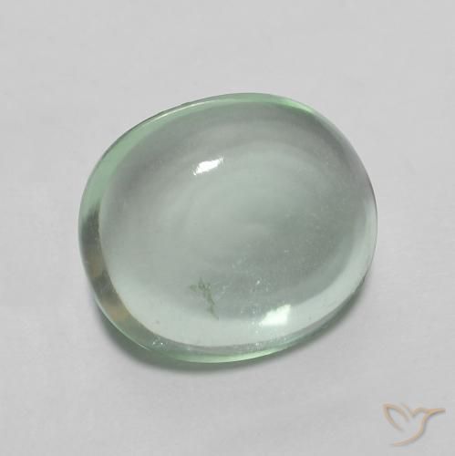 9,17 ctw natürlicher mintgrün Fluorit, Oval, Transparent