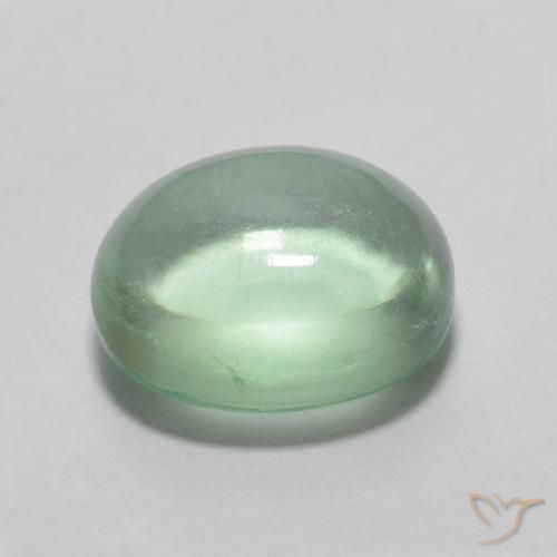 9,17 ctw natürlicher mintgrün Fluorit, Oval, Transparent