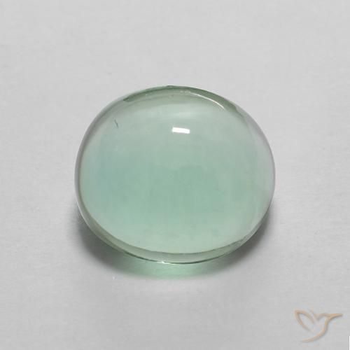 2.96ct Natürlicher hellblau-grün Fluorit, Oval, Transparent