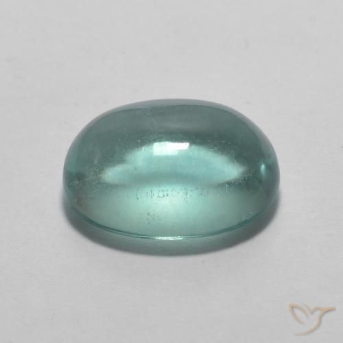 9,17 ctw natürlicher Sehr helles Blaugrün Fluorit, Oval, Transparent