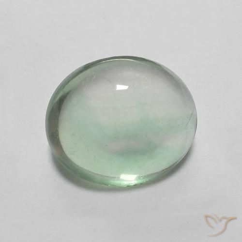 9,17 ctw natürlicher Helle Minze Fluorit, Oval, Transparent