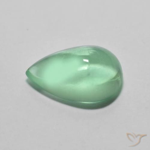 9,17 ctw natürlicher hellgrün Fluorit, Birnenform, Transparent