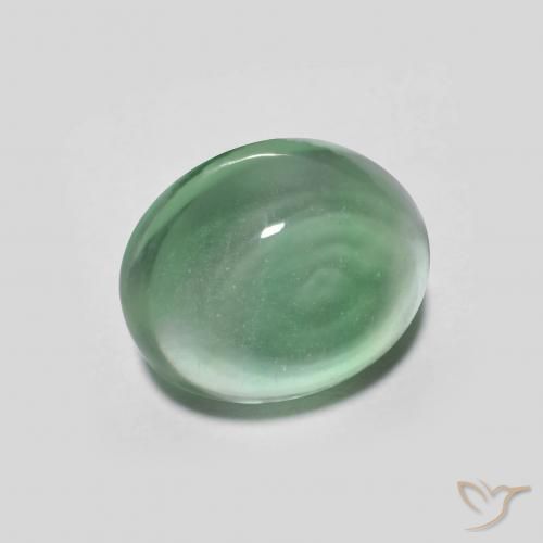 9,17 ctw natürlicher hellblau-grün Fluorit, Oval, Transparent